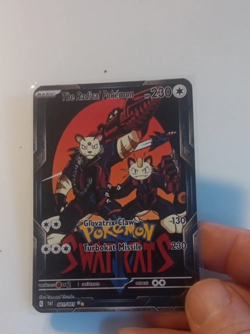 The Radical Swatkats Collectible Card - Black/Red